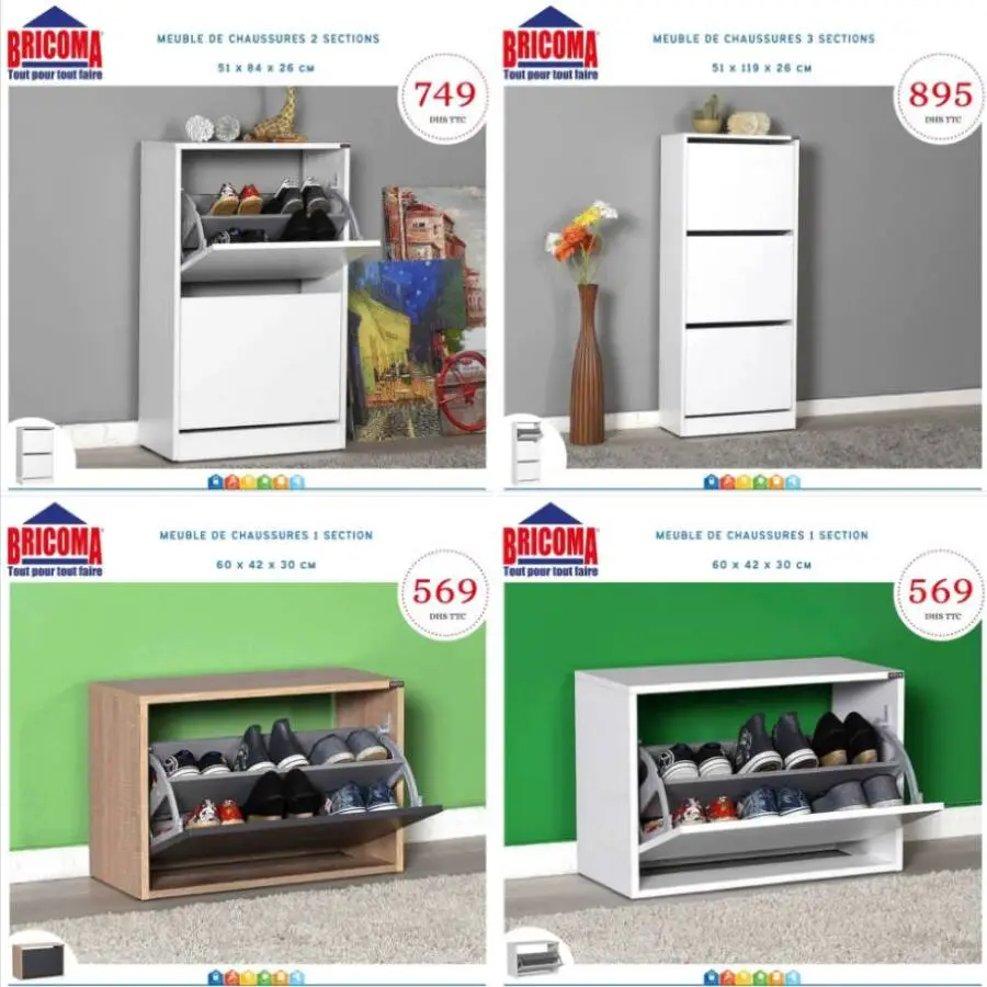 Offres Exceptionnelles chez Bricoma Spécial sélection meubles à chaussures