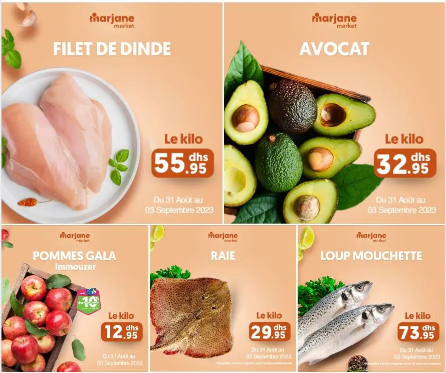 Offres du Week-end chez Marjane Market valable jusqu'au 3 Septembre 2023