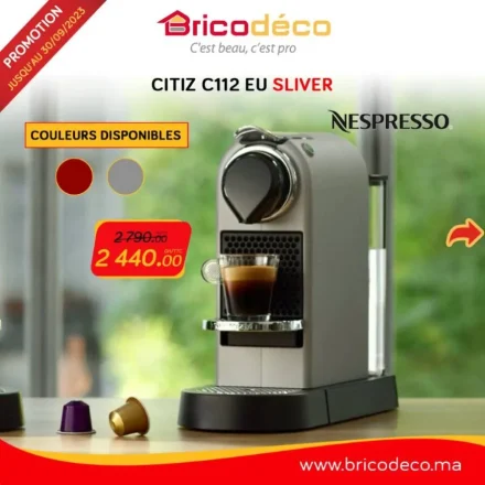 Cafetière NESPRESSO CITIZ C112 Eu silver