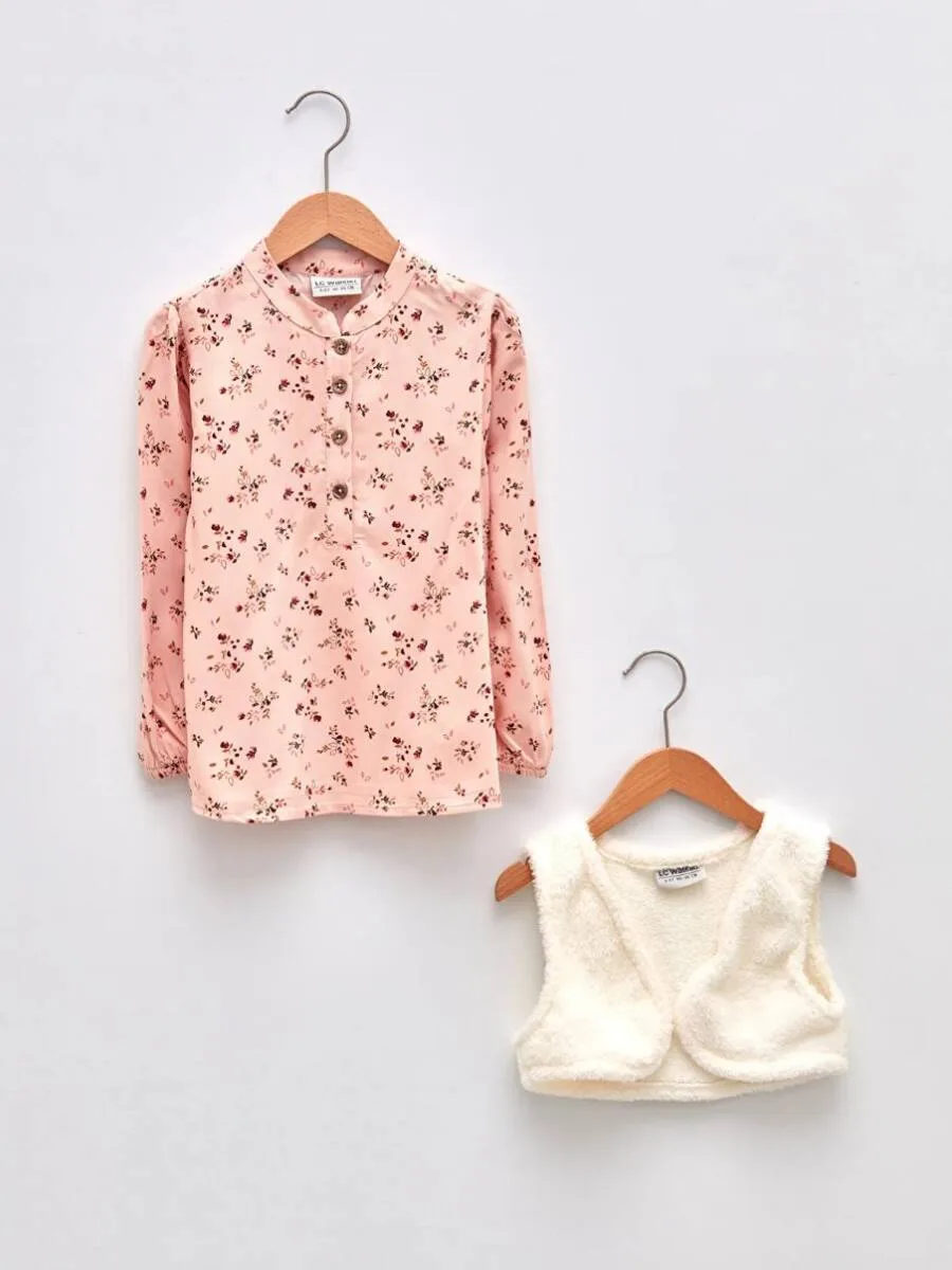 Blouse IMPRIMÉ ROSE pour fille