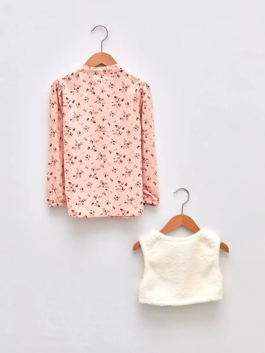 Blouse IMPRIMÉ ROSE pour fille