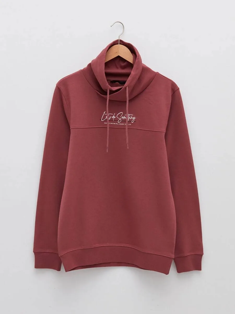 Sweat-shirt imprimé à manches longues pour hommes