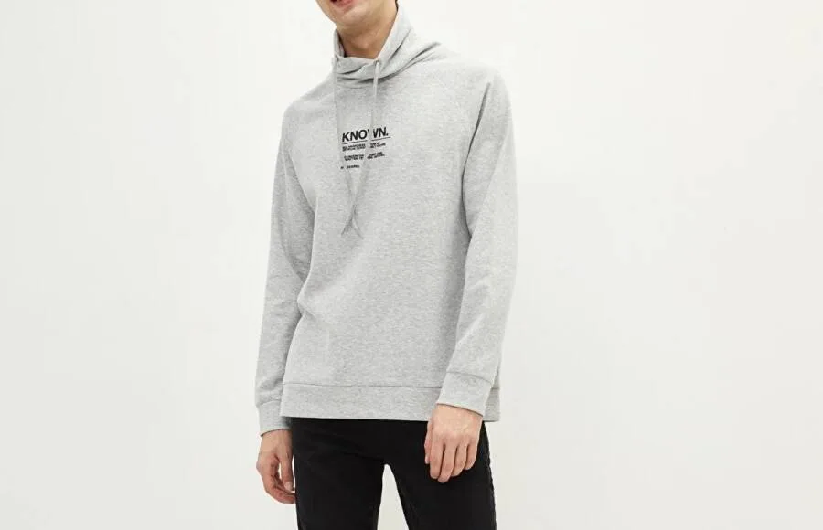 Sweat-shirt imprimé à manches longues pour hommes