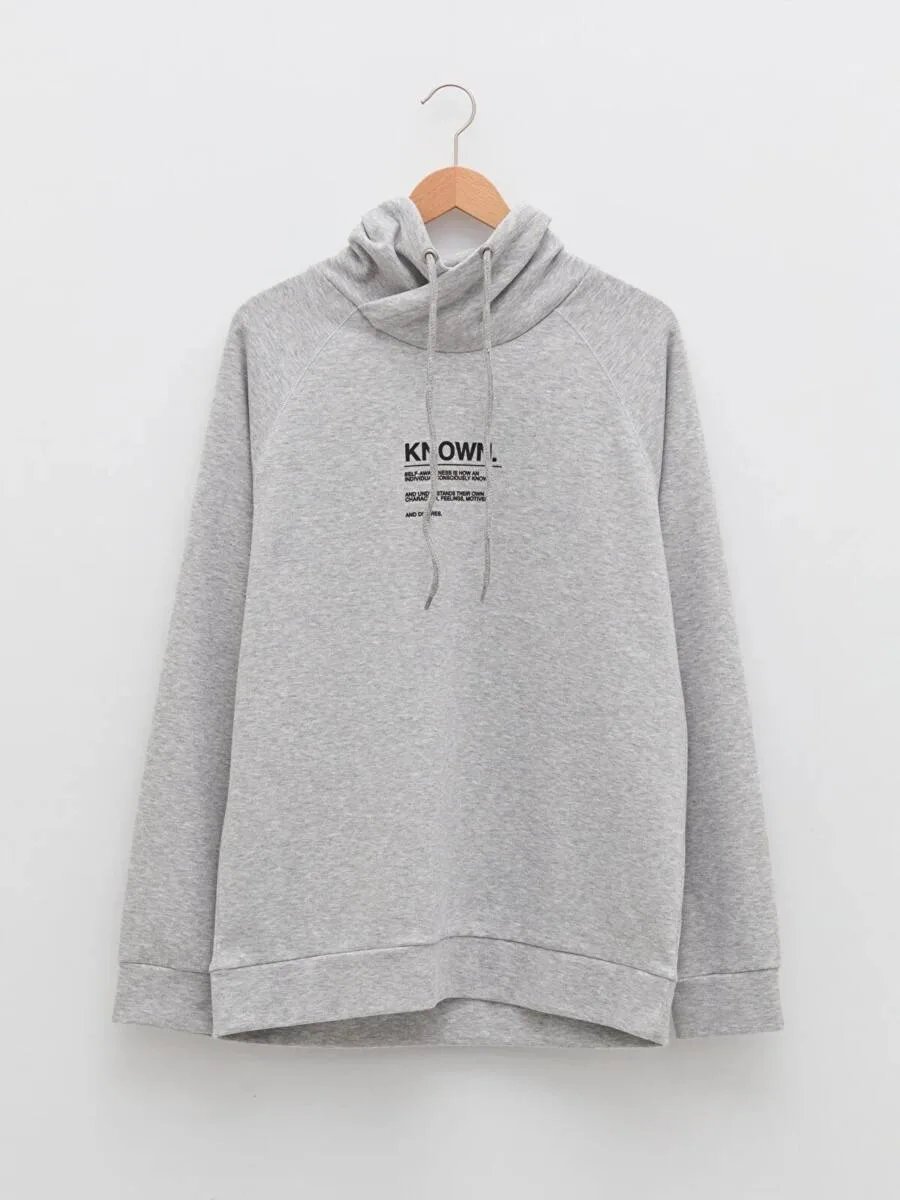 Sweat-shirt imprimé à manches longues pour hommes