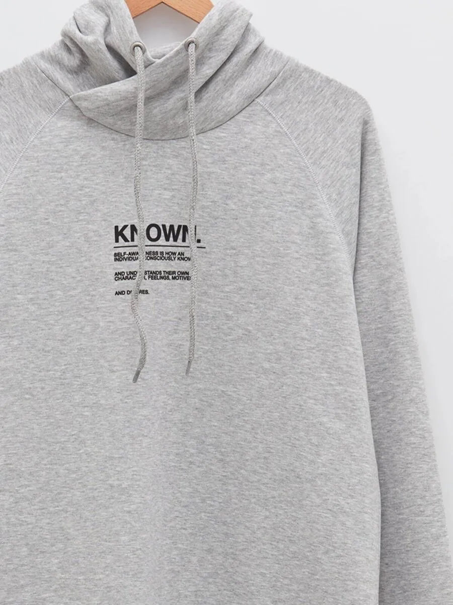 Sweat-shirt imprimé à manches longues pour hommes
