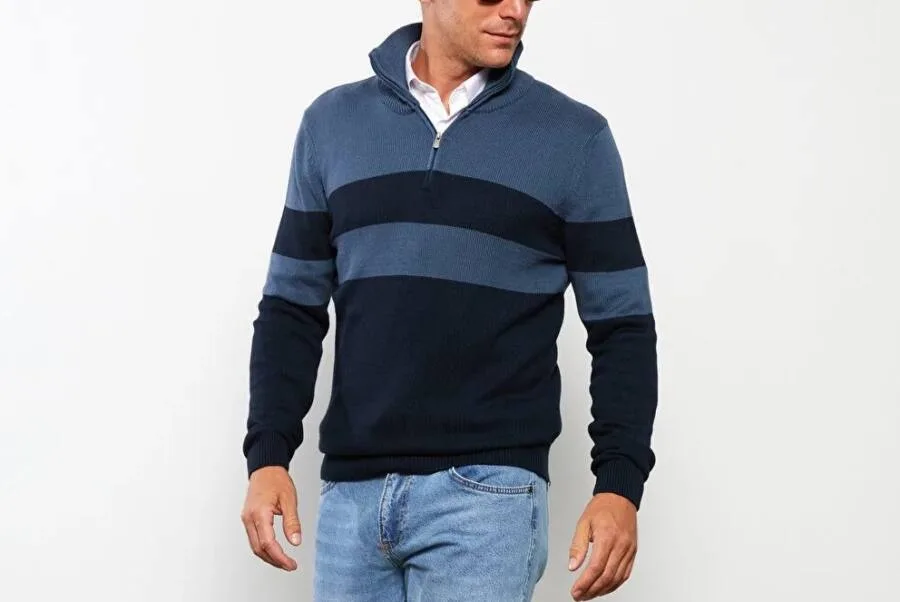Pull Classic MARINE pour homme