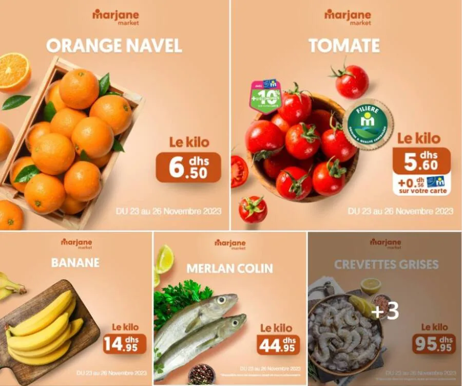 Offres du Week-end chez Marjane Market valable jusqu'au 26 novembre 2023