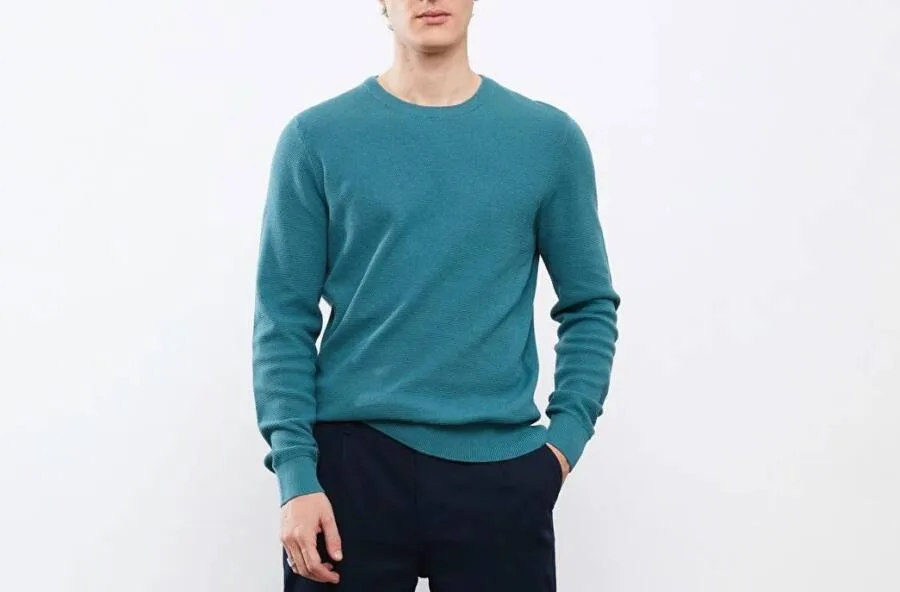 Pull Basic TURQUOISE pour homme