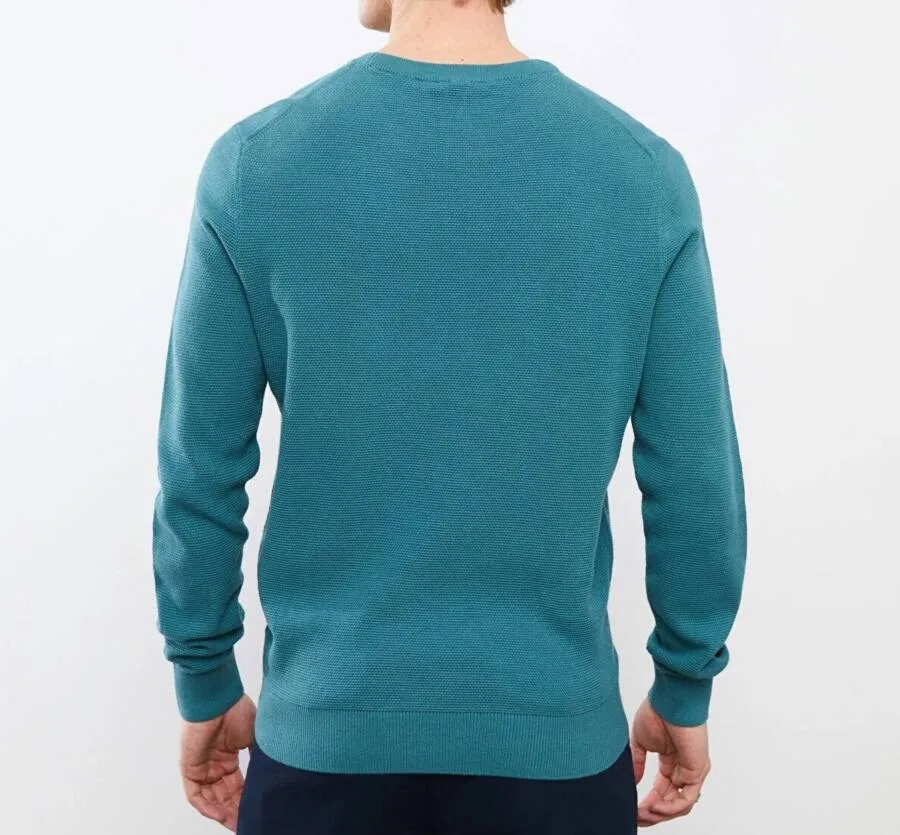Pull Basic TURQUOISE pour homme