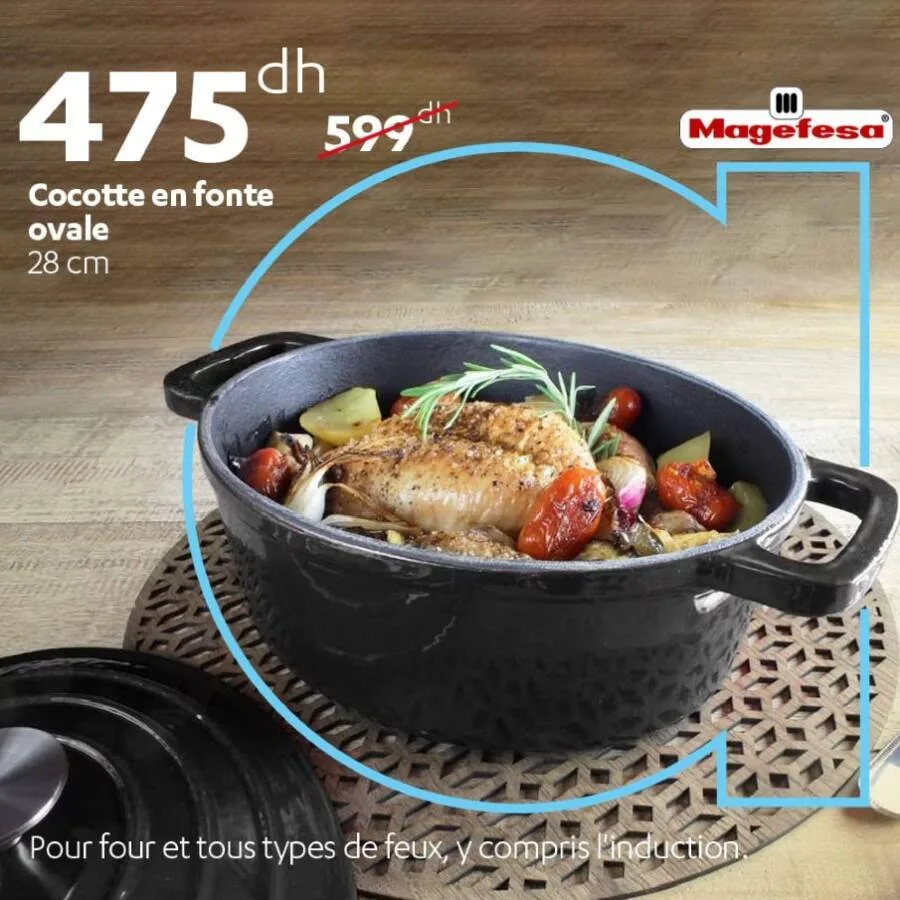 Cocotte en fonte ovale MAGEFESA