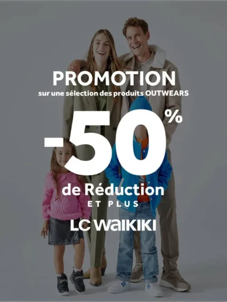 50% de réduction sur des produits Outwear