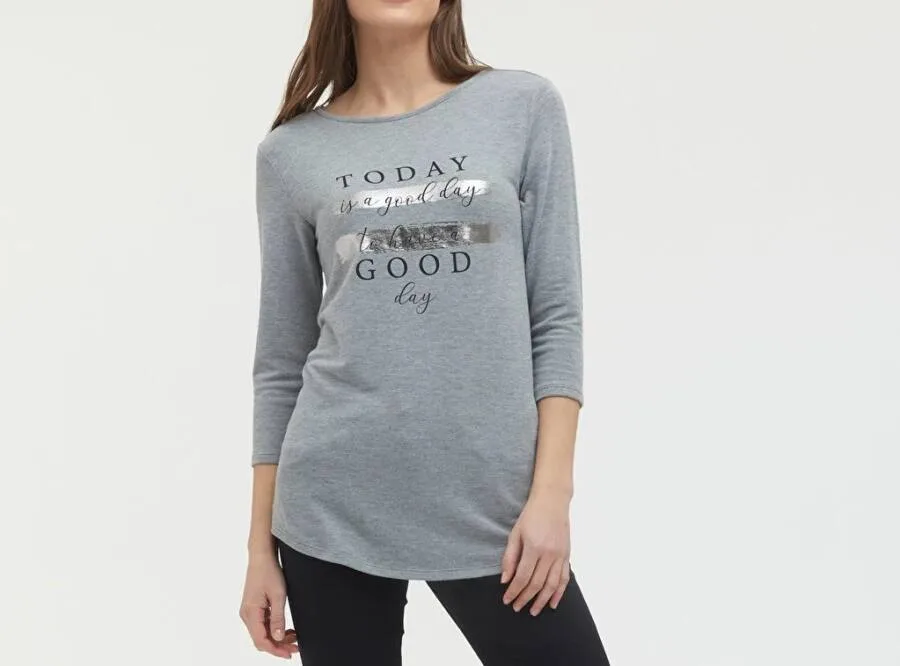 T-shirt Classic gris pour femme