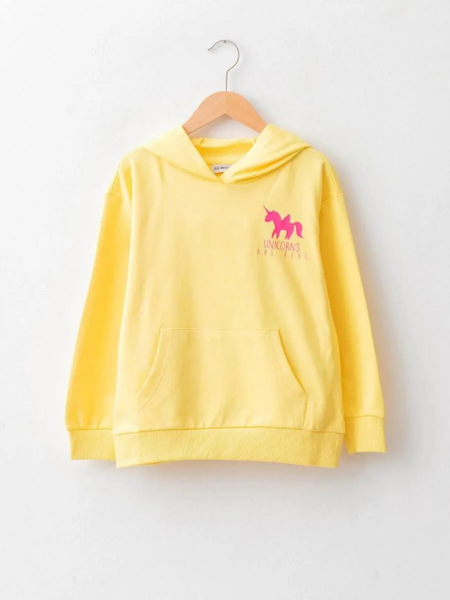 Sweat-Shirt à manches longues imprimé à capuche