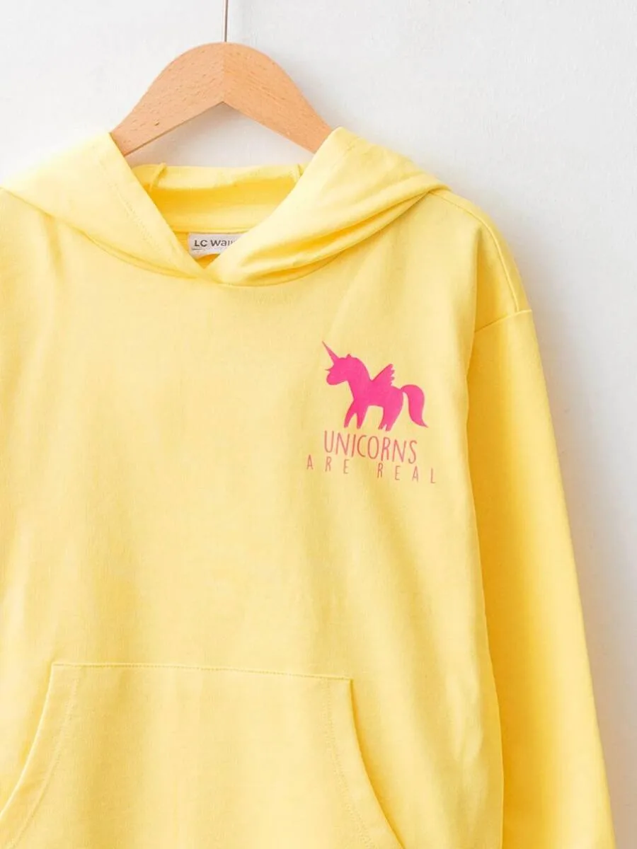 Sweat-Shirt à manches longues imprimé à capuche