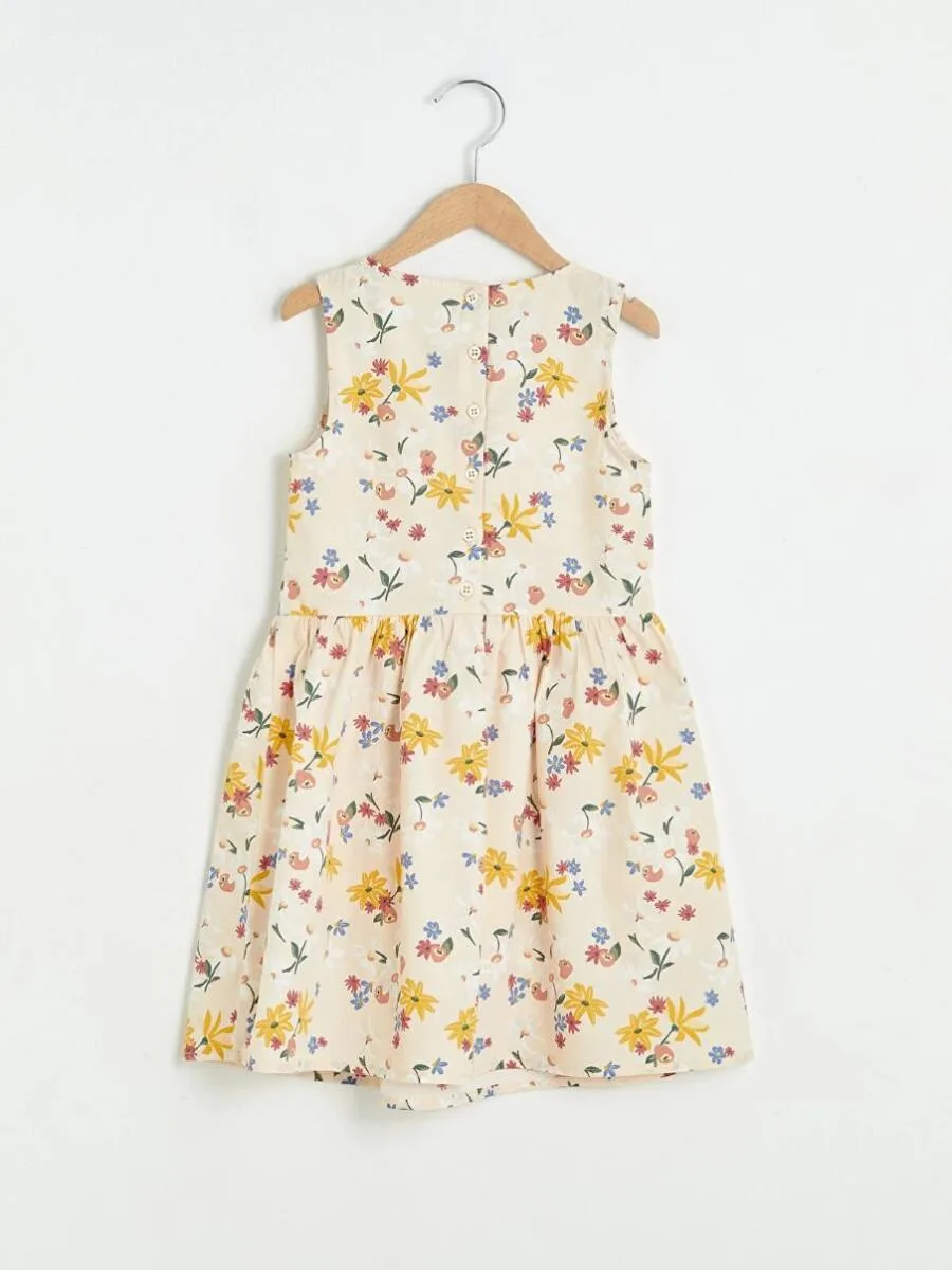 Robe en popeline à motifs enfant fille