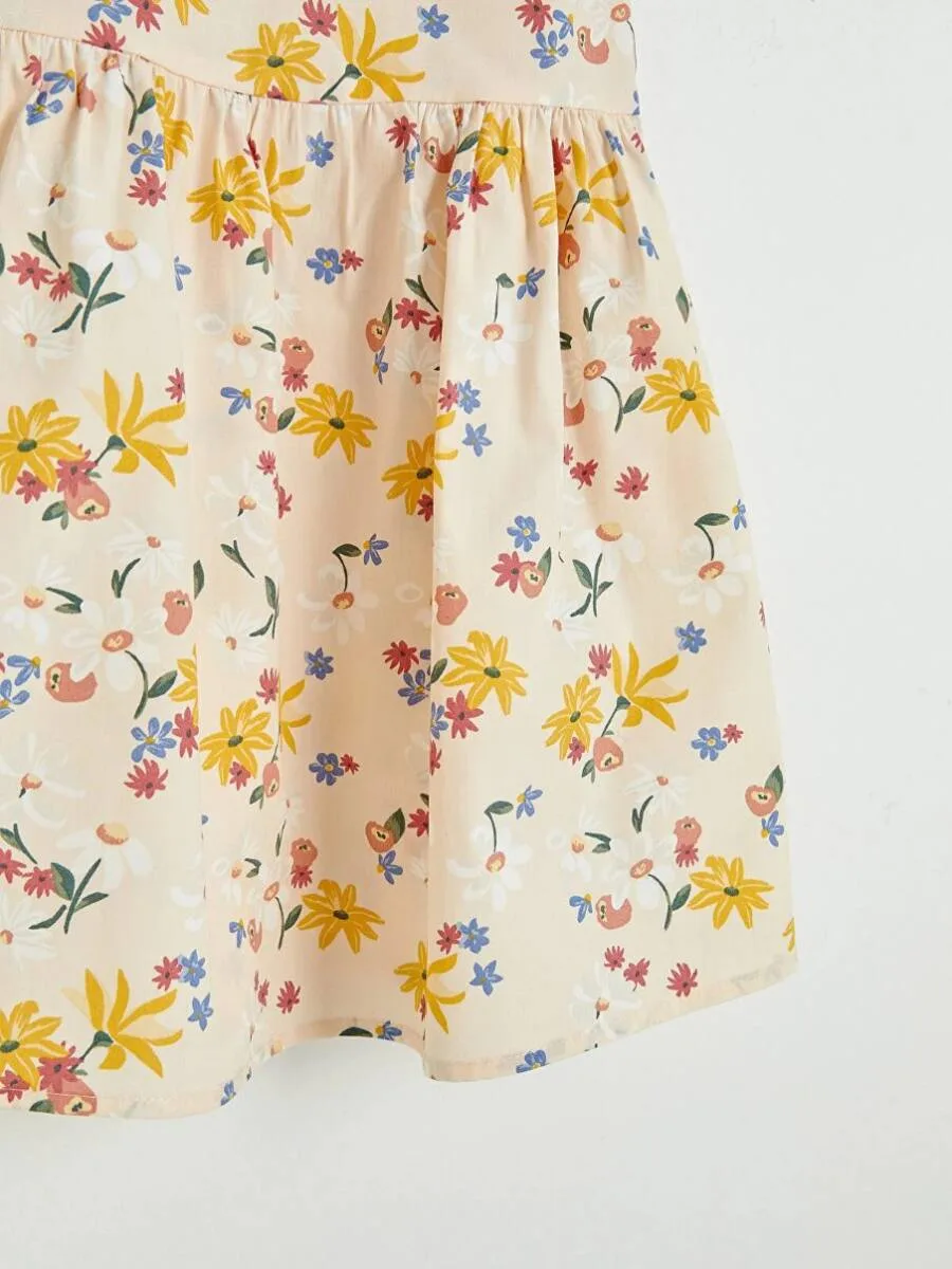 Robe en popeline à motifs enfant fille