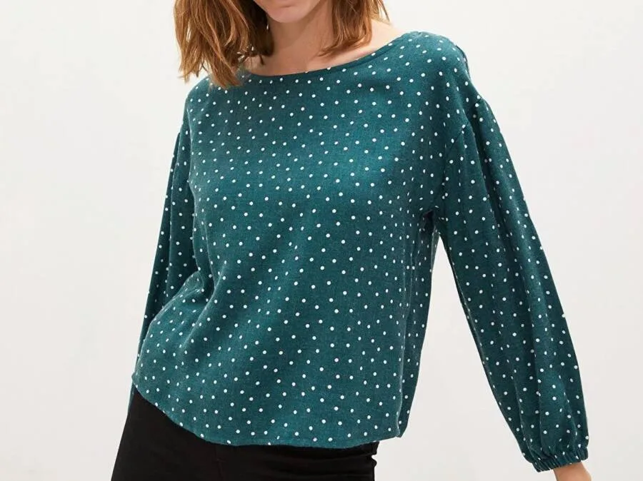 Blouse GREEN PRINTED pour femme