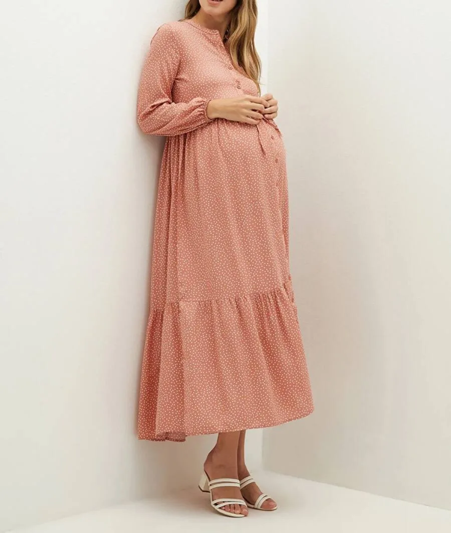 Robe Maternity IMPRIMÉ ROSE