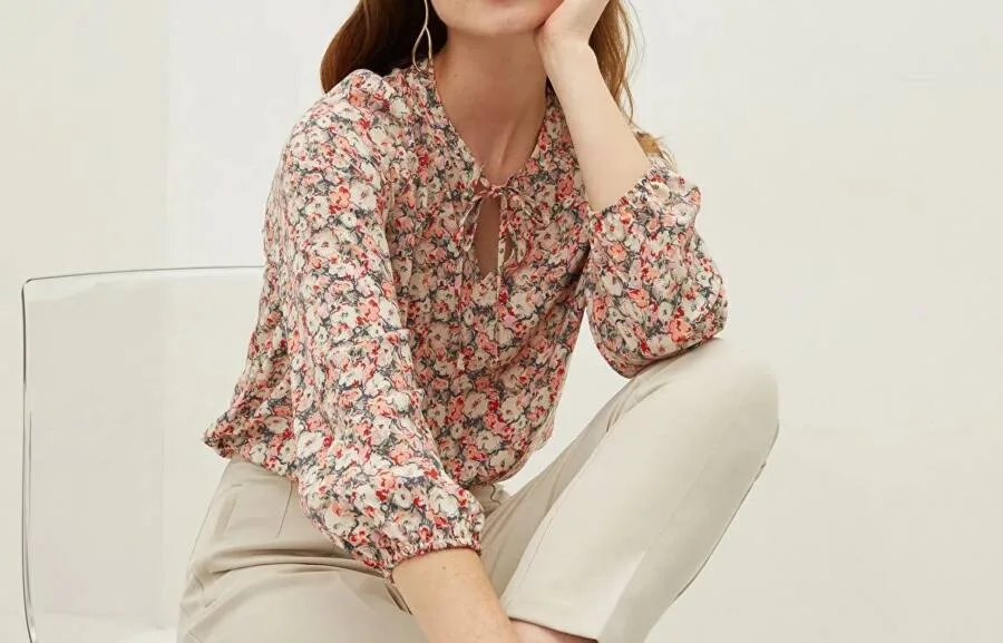 Blouse Classic MELANGE DE TURQUOISE