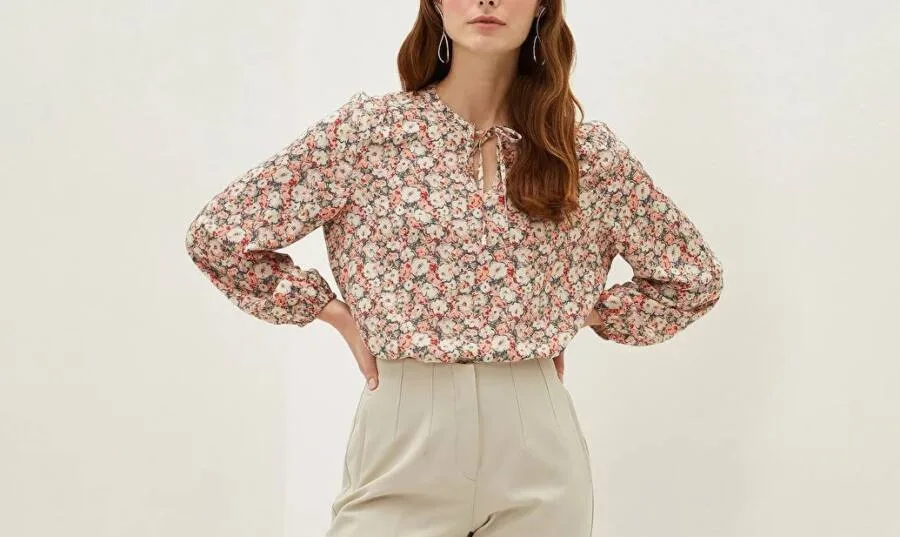 Blouse Classic MELANGE DE TURQUOISE