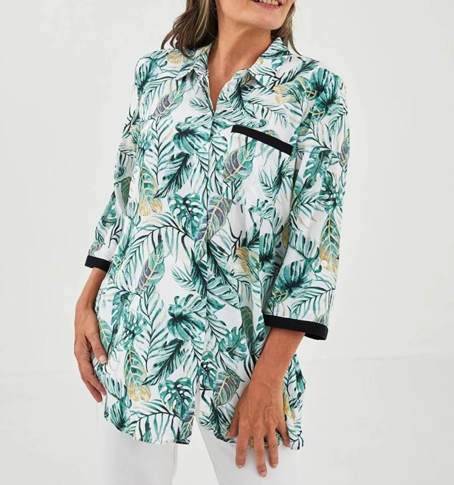 Chemise GREEN PRINTED pour femme