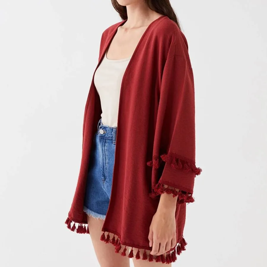 Kimono ROUGE pour femme