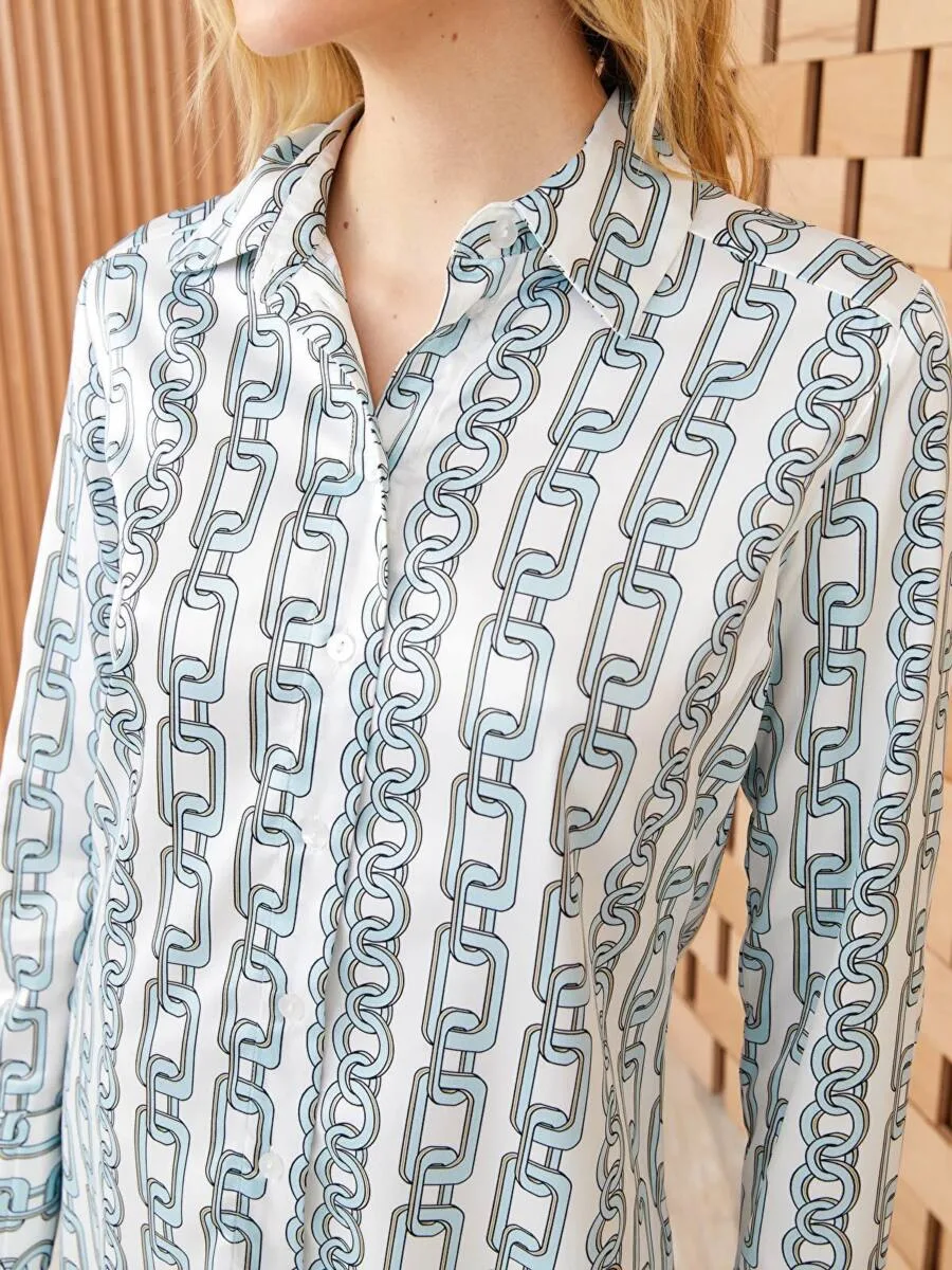 Chemise Modest MELANGE DE TURQUOISE