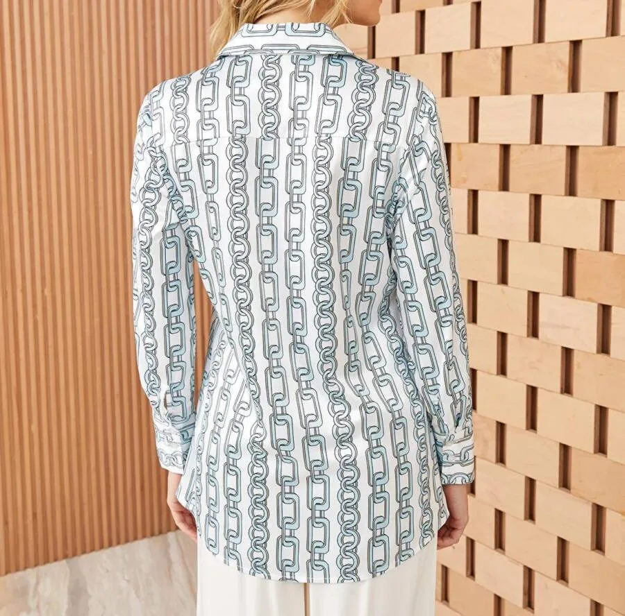 Chemise Modest MELANGE DE TURQUOISE