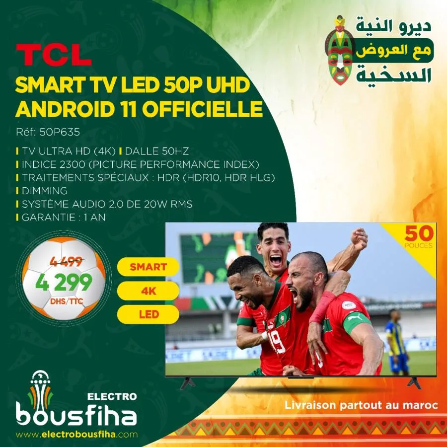 Smart TV 50 pouces TCL UHD