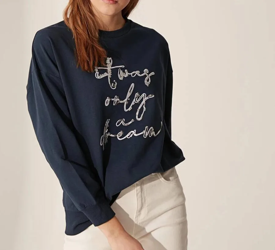 Sweat-shirt MARINE pour femmes