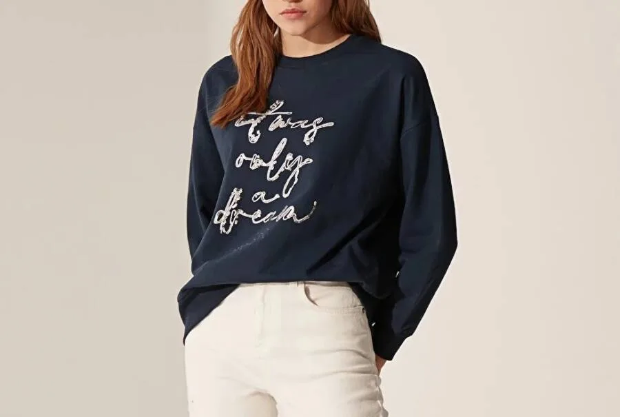 Sweat-shirt MARINE pour femmes