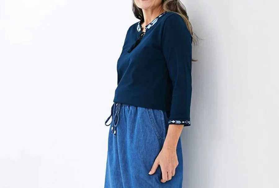 Blouse MARINE pour femme