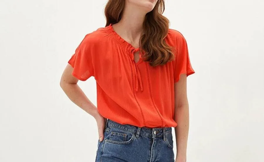 Blouse Classic ROUGE femme