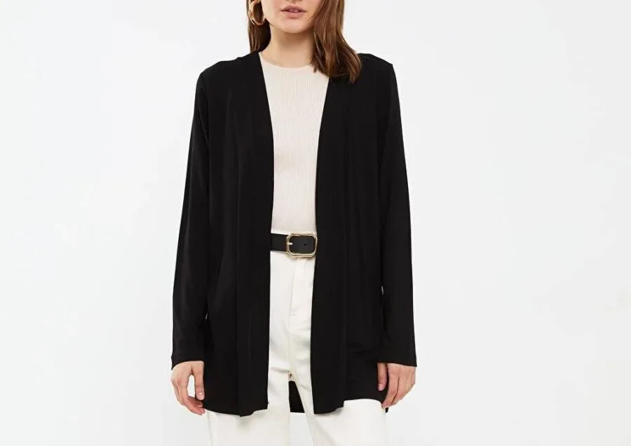 Cardigan Basic NOIR pour femmes