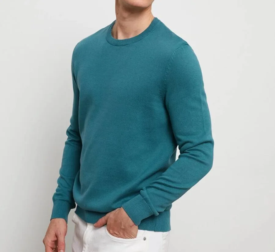 Pull TURQUOISE pour homme