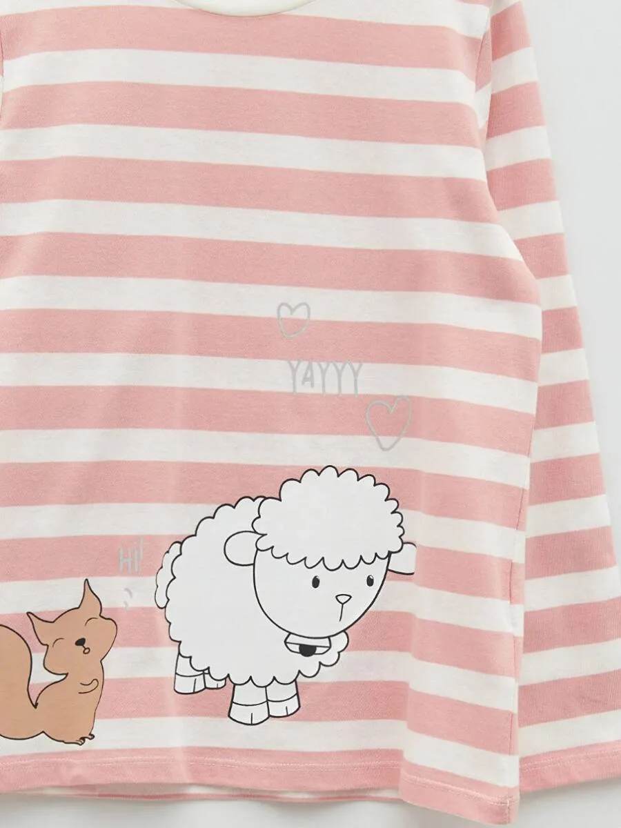 T-shirt rose pour fille