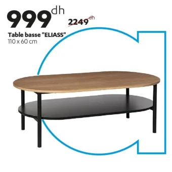 Table basse ELIASS 110x60cm
