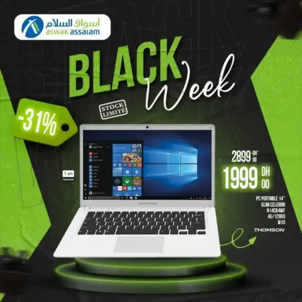 Laptop 14 pouces THOMSON 4/128Go W10