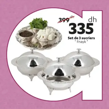 Set de 3 sucrier FNAYK