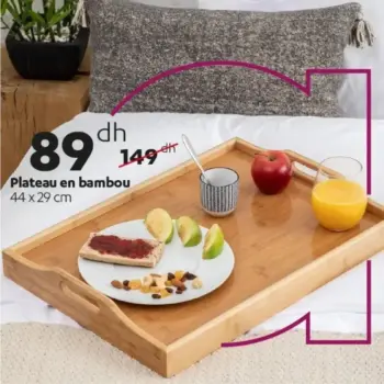 Plateau en bambou 44x29cm