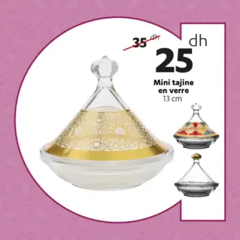 Mini tajine en verre 13cm