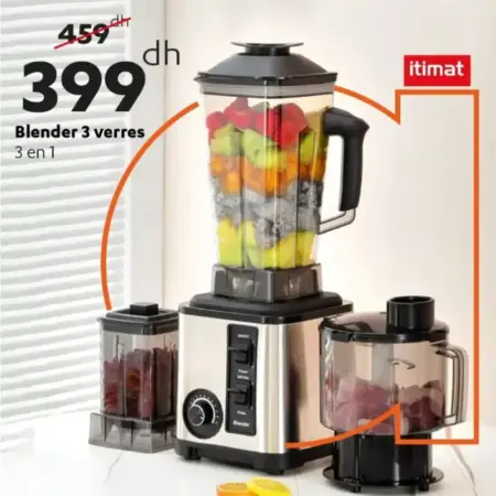 Blender 3 verres 3en1 ITIMAT