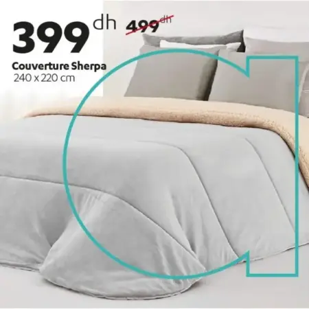 Couverture Sherpa 240x220cm
