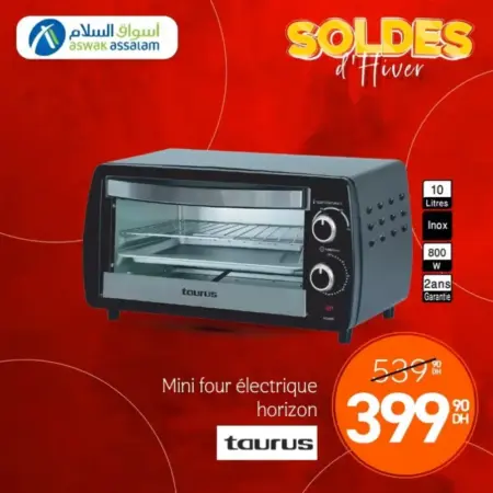 Minifour électrique 10 litres TAURUS