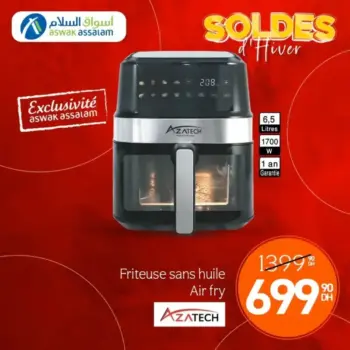 Friteuse sans huile Air Fryer 6.5 litres AZATECH