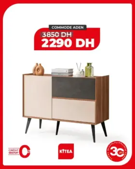 Commode 2 tiroirs et 1 porte ADEN