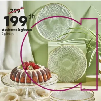 Assiettes à gâteau 7 pièces