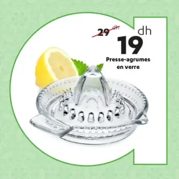 Presse-agrumes en verre