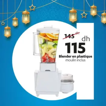 Blender en plastique moulin inclus