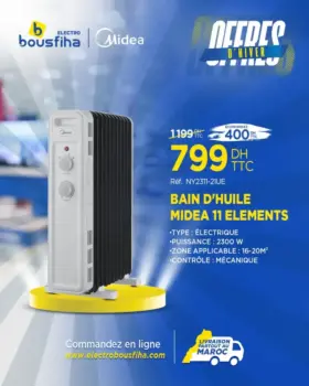 Bain d'huile 11 éléments MIDEA